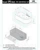Ванна акриловая гидромассажная Royal Bath AZUR RB614202DL-L 160х80 пристенная асимметричная с каркасом