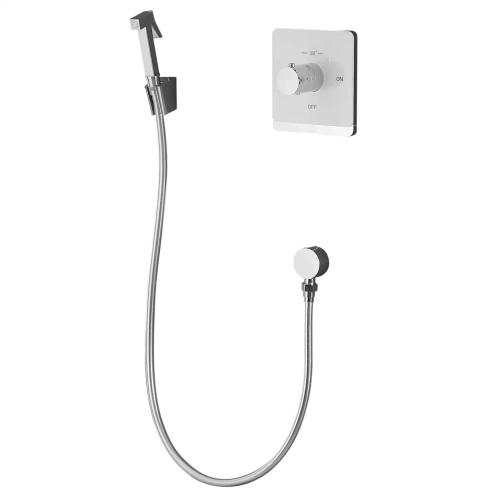 Гигиенический душ со смесителем Rose R105C белый/хром - фото 2