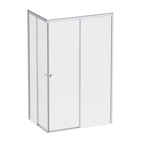 Душевой уголок Am.Pm X-joy W94G-403-120280-MТ1К 119х79 стекло прозрачное профиль хром матовый без поддона - фото 2