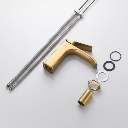 Смеситель Shevanik S4001G на раковину золото - фото 4