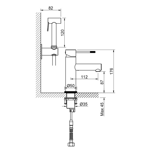 Смеситель Timo Saona 2360/17G на раковину золото матовое - фото 2