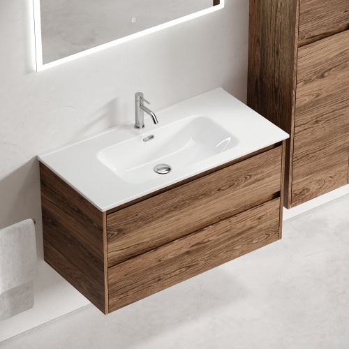 Тумба под раковину Sancos Libra LB90ECH 89х45х50 настенная - фото 5