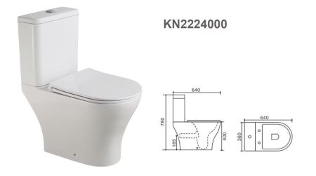 Унитаз-компакт напольный с бачком Stella Polar Адамус SP-00001856 белый с сиденьем микролифт безободковый смыв воронка-водоворот
