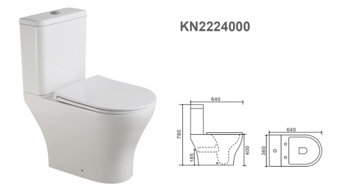 Унитаз-компакт напольный с бачком Stella Polar Адамус SP-00001856 белый с сиденьем микролифт безободковый смыв воронка-водоворот - фото 3