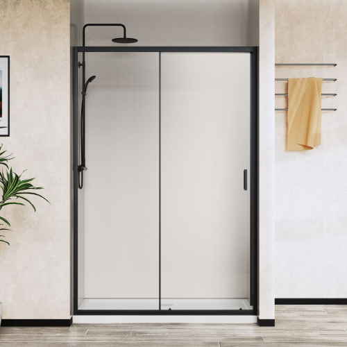 Душевая дверь Vincea City VDS-5CT120CLB 120х195 стекло прозрачное профиль черный