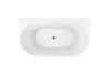 Ванна акриловая Art&Max Messina AM-MESSINA-1700-870 170х90 пристенная овальная