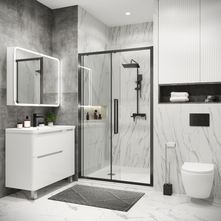 Душевая дверь Grossman Cosmo 100.K33.02.120.42.00 120х195 стекло прозрачное профиль графит