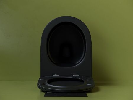 Унитаз подвесной Ceramica Nova UNO CN11001MB черный с сиденьем микролифт безободковый душевой смыв