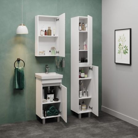 Тумба под раковину Onika Милтон 104009 40х30 напольная цвет белый