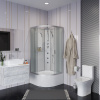 Душевая кабина Niagara Classic 23081424BKTG 90х90 четверть круга без крыши ориентация универсальная