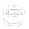 Ванна из искусственного камня Duravit Luv 700431000000000 185х95 отдельностоящая овальная