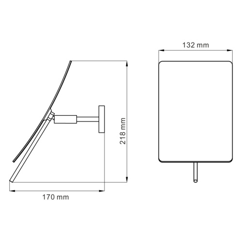 Зеркало косметическое WasserKRAFT 1001 - фото 5 Зеркало косметическое WasserKRAFT 1001 - фото 5
