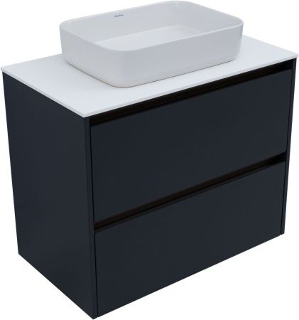 Тумба под раковину Allen Brau Activity 1.34012.AM 80х50 подвесная цвет черный
