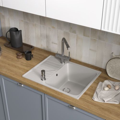 Смеситель для кухни Reflexion Lago RX9903SS на мойку серый - фото 3