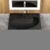 Раковина из искусственного камня Uperwood Comforty 2930205138 60х60 над стиральной машиной цвет черный