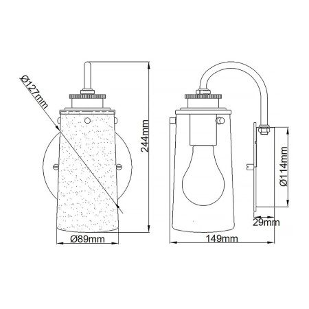 Бра Kichler Braelyn (Браелын) QN-BRAELYN1-PC
