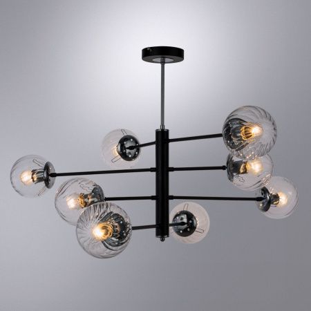 Люстра на штанге Arte Lamp Segin (Сегин) A3566PL-8BK