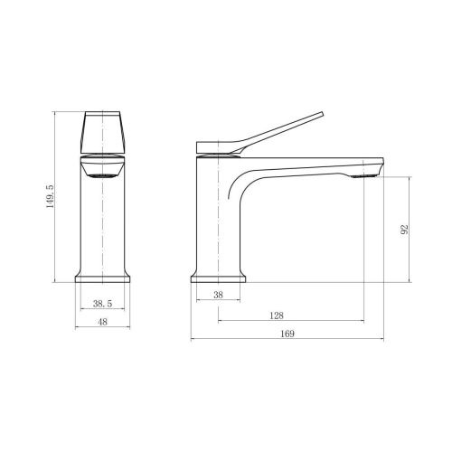 Смеситель Fashun A1086-7 на раковину черный - фото 3