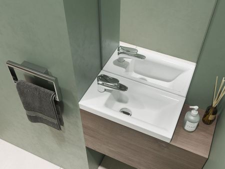 Раковина из сантехнического фарфора Santek Миранда WH302500 40х20 накладная цвет белый