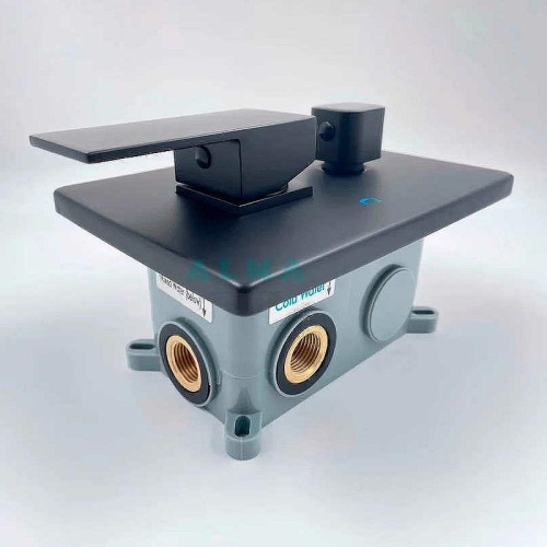 Душевая система ALMAes Teivaz TVZ-1805 встраиваемая цвет черный - фото 3