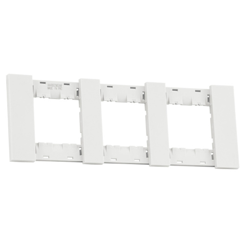 Рамка трехместная Meiton Soft Touch (Софт Тоуч) AA4802M3AW - фото 2