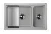 Кухонная мойка Granula Kitchen Space 7304U, АРКТИК 75х45 цвет белый поверхность матовая