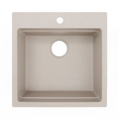 Кухонная мойка Grandex Aqua 500403 51х51 цвет бежевый поверхность матовая - фото 4