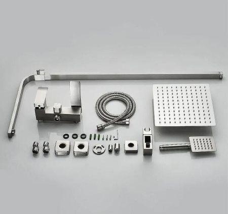Душевая стойка ALMAes ECO GK-0328 настенная цвет хром