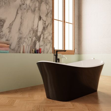 Ванна акриловая Frank 12516 170х75 отдельностоящая овальная с ножками