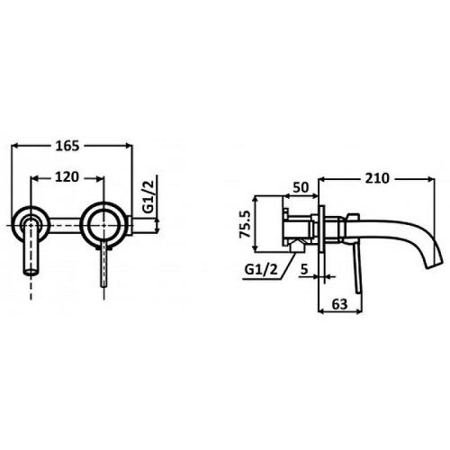 Смеситель ALMAes Atlas TVZ-0814 встраиваемый хром - фото 4