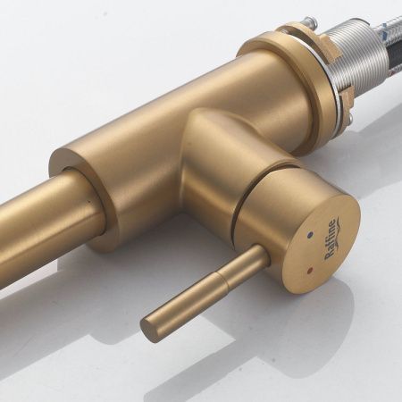 Смеситель для кухни Raffine F213G на мойку золото