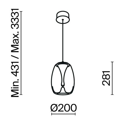 Светильник подвесной Maytoni Splash Modern MOD282PL-L8G3K1 - фото 2