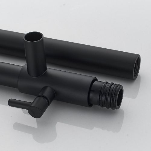 Душевая стойка Shevanik S6826H настенная цвет черный - фото 5