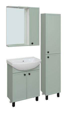 Шкаф-пенал RUNO Римини 00-00001271 35х29х180 напольный цвет зеленый