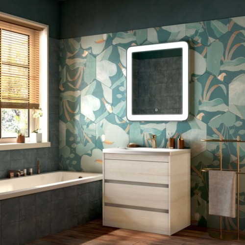Тумба под раковину Art&Max FAMILY Family-750-3C-PIA-PB 75х47х84,5 напольная
