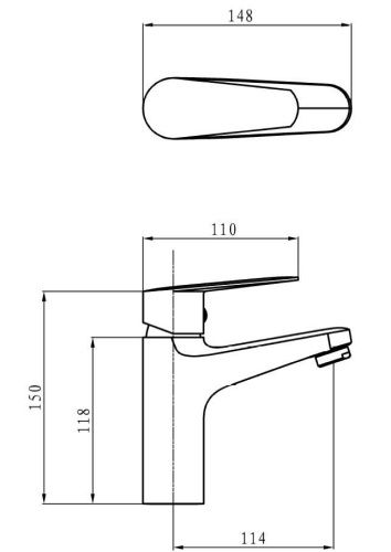 Смеситель Esko LL26 на раковину хром - фото 3