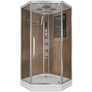 Душевая кабина Niagara Luxe 7717WD 100х100 трапеция с крышей ориентация универсальная Душевая кабина Niagara Luxe 7717WD 100х100 трапеция с крышей ориентация универсальная