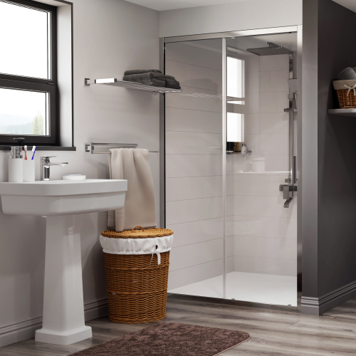 Душевая дверь WasserKRAFT Main 41S 41S05 120x200 стекло прозрачное 6 мм - фото 2