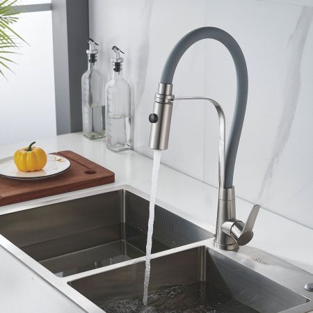 Смеситель для кухни Shevanik S943L-9 на мойку сатин