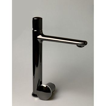 Смеситель Daniel Fusion FU607-CF на столешницу хром черный глянцевый