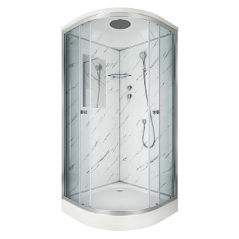 Душевая кабина Niagara Luxe 7702M 100х100 четверть круга с крышей ориентация универсальная Душевая кабина Niagara Luxe 7702M 100х100 четверть круга с крышей ориентация универсальная