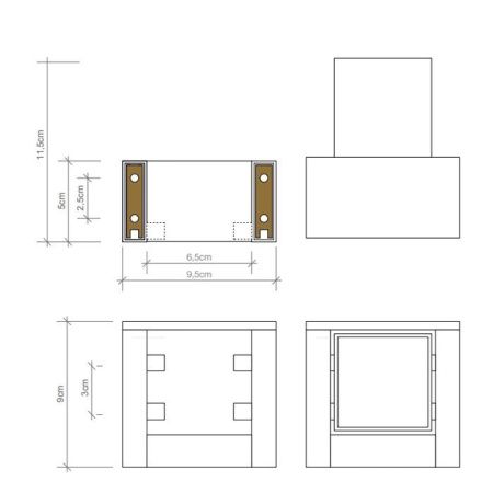 Стакан Decor Walther Brick 591900