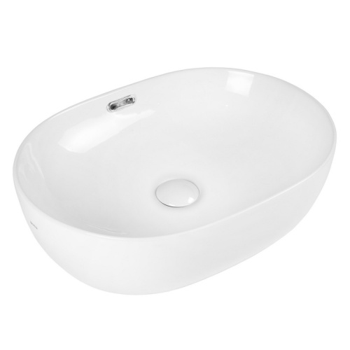 Раковина Bond Oval 49 см S65-490 накладная цвет белый глянцевый