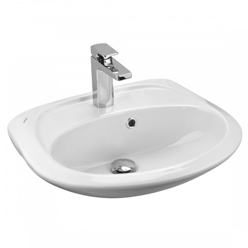 Раковина из сантехнического фарфора Santek Бриз 1WH110451 36х50 подвесная цвет белый - фото 2