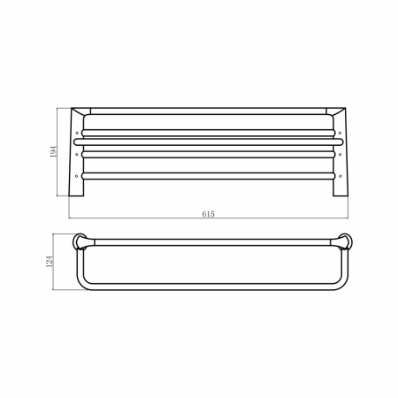 Полка в ванную комнату Fashun A1824-8