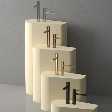 Смеситель Teska LIVA Leo S E5416 на раковину хром без термостата