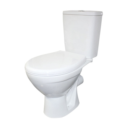 Унитаз-компакт напольный с бачком Rosa Соло Вн Укб315 белый с сиденьем микролифт каскадный смыв