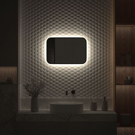 Зеркало с подсветкой Defesto AURA DF 2962RH 60х40 подвесное