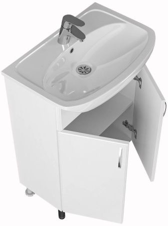 Тумба под раковину СанТа Сити 201075 60х30 напольная цвет белый