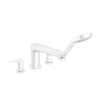 Смеситель Hansgrohe Talis E 71748700 на борт ванны белый